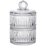 Емкость для хранения с крышкой 2 яруса "LINES" 8*14 см, 180 мл (каждая) LEFARD 691-080