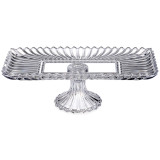 Блюдо сервировочное на ножке "BRILLIANCE" прямоугольное, 38*17,5*11,5 см LEFARD 691-146