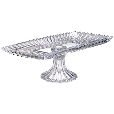 Блюдо сервировочное на ножке "BRILLIANCE" прямоугольное, 38*17,5*11,5 см LEFARD 691-146-1