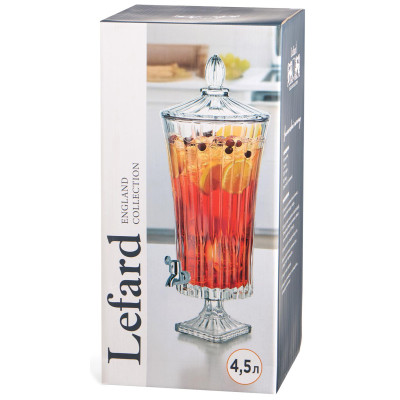 Диспенсер для напитков "WELLINGTON", 4,5 л LEFARD 691-153-5
