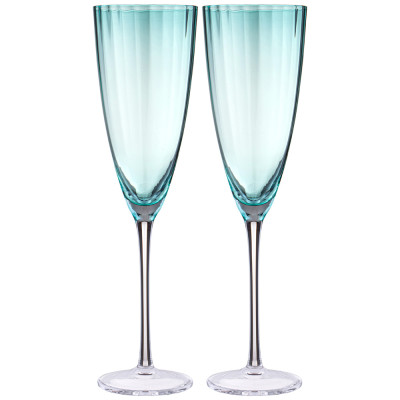 Набор бокалов для шампанского из 2 шт "MIRAGE" emerald 290 мл LEFARD 693-019-1