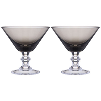Набор бокалов для мартини из 2 шт "MIRAGE" grey 280 мл LEFARD 693-037-1