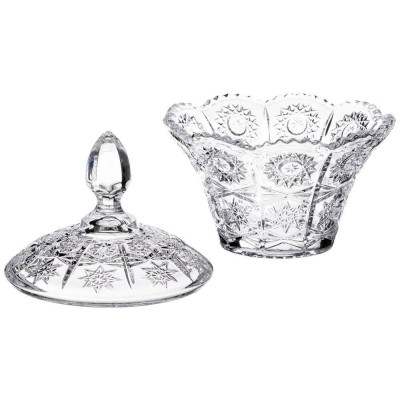 Конфетница "MUZA CRYSTAL" 12*12*13,5 см. (кор=24шт.) LEFARD 695-021-1