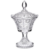 Конфетница на ножке "MUZA CRYSTAL" 12*12*20 см. (кор=24шт.) LEFARD 695-022