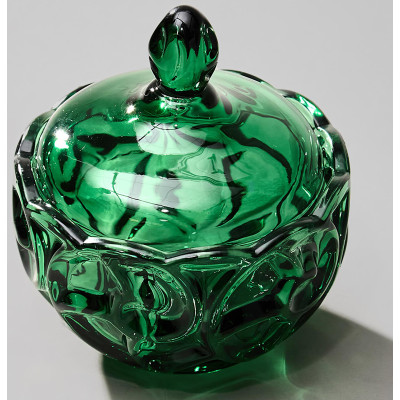 Блюдо с крышкой "ELEGIA" emerald 12х12 см LEFARD 695-075-2