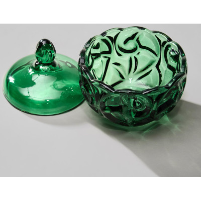 Блюдо с крышкой "ELEGIA" emerald 12х12 см LEFARD 695-075-3