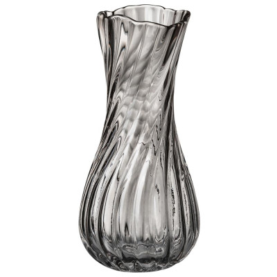 Ваза "GLASS NATURE" grey 12*12*25,5 см LEFARD 698-136