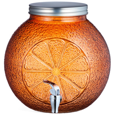 Диспенсер для напитков "ORANGE", 25,5*21,5*25,5 см, 8 л LEFARD 718-205-1