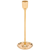 Подсвечник на 1 свечу. высота=20,5 см. латунь (кор=48шт.) LEFARD 726-166