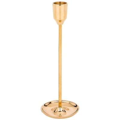 Подсвечник на 1 свечу. высота=20,5 см. латунь (кор=48шт.) LEFARD 726-166