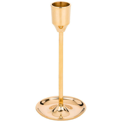 Подсвечник на 1 свечу. высота=16 см. латунь (кор=48шт.) LEFARD 726-167