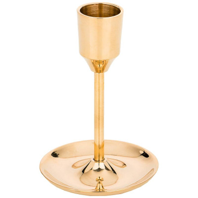 Подсвечник на 1 свечу. высота=10,5 см. латунь (кор=48шт.) LEFARD 726-168