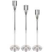 Комплект из 3-х подсвечников.диаметр 13, 5 см высота 81 см 71 см 61 см латунь (кор=1комп.) LEFARD 726-205