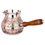 Турка резная "ROSSO" 450мл. латунь (кор=40шт.) LEFARD 733-111