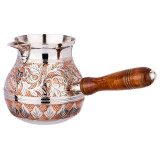 Турка резная "ROSSO" 650мл. латунь (кор=30шт.) LEFARD 733-112