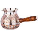 Турка резная "ROSSO" 800мл. латунь (кор=30шт.) LEFARD 733-113