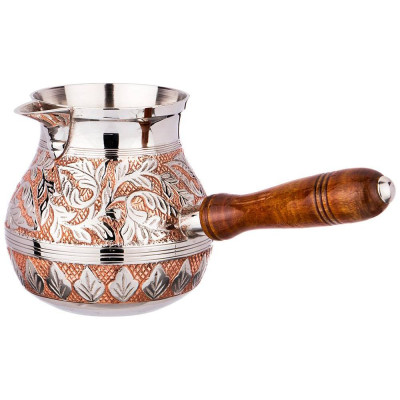 Турка резная "ROSSO" 800мл. латунь (кор=30шт.) LEFARD 733-113