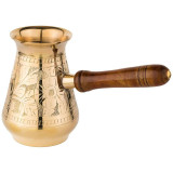 Турка резная "GRAVING" 370мл. латунь (кор=48шт.) LEFARD 733-114