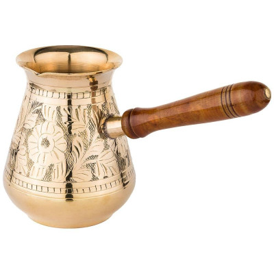 Турка резная "GRAVING" 600мл. латунь (кор=40шт.) LEFARD 733-115