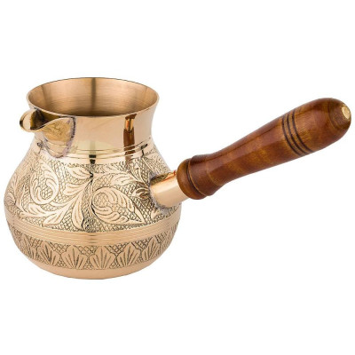 Турка резная "GRAVING" 450мл. латунь (кор=40шт.) LEFARD 733-117