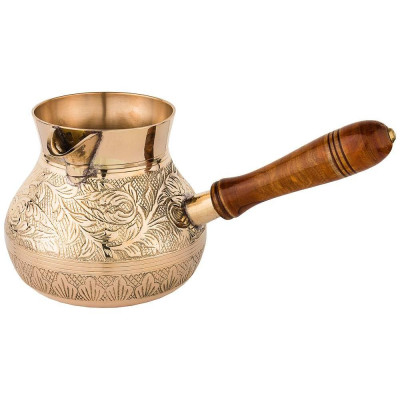 Турка резная "GRAVING" 800мл. латунь (кор=30шт.) LEFARD 733-119