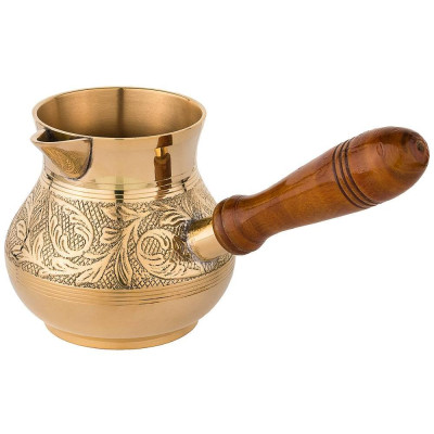 Турка резная "GRAVING" 450мл. латунь (кор=40шт.) LEFARD 733-121