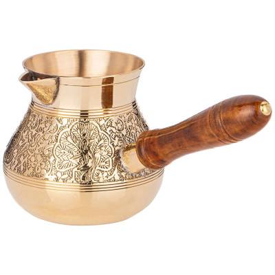 Турка резная "GRAVING" 450мл. латунь (кор=40шт.) LEFARD 733-139