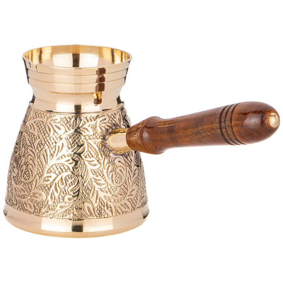 Турка резная "GRAVING" 250мл. латунь (кор=48шт.) LEFARD 733-147