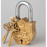 Замок декоративный с ключами 11,5*5,7см LEFARD 733-183