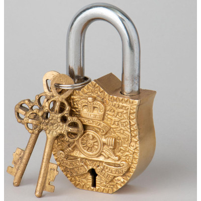 Замок декоративный с ключами 11,5*5,7см LEFARD 733-183
