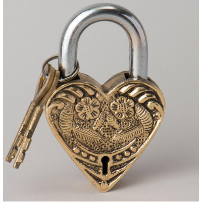 Замок декоративный с ключами 10*7см LEFARD 733-184-1