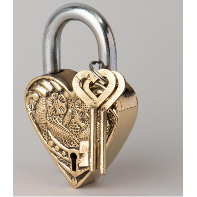 Замок декоративный с ключами 10*7см LEFARD 733-184