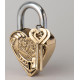 Замок декоративный с ключами 10*7см LEFARD 733-184