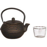 Заварочный чайник чугунный с эмалированным покрытием внутри 1200 мл (кор=8шт.) LEFARD 734-028