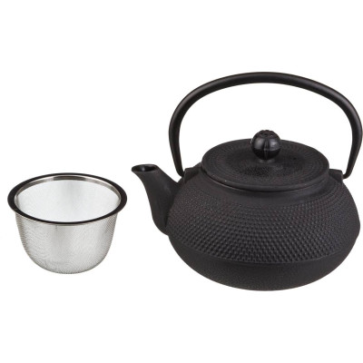 Заварочный чайник чугунный с эмалированным покрытием внутри 700 мл (кор=8шт.) LEFARD 734-033