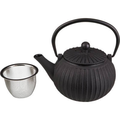 Заварочный чайник чугунный с эмалированным покрытием внутри 500 мл (кор=8шт.) LEFARD 734-034