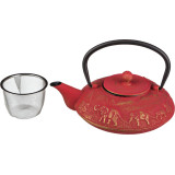 Заварочный чайник чугунный с эмалированным покрытием внутри 1100 мл. (кор=8шт.) LEFARD 734-036