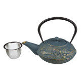 Заварочный чайник чугунный с эмалированным покрытием внутри 700 мл. (кор=8шт.) LEFARD 734-043