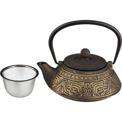 Заварочный чайник чугунный с эмалированным покрытием внутри 800 мл (кор=8шт.) LEFARD 734-047