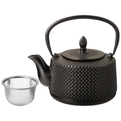 Заварочный чайник чугунный с эмалированным покрытием внутри 1000 мл LEFARD 734-080-1