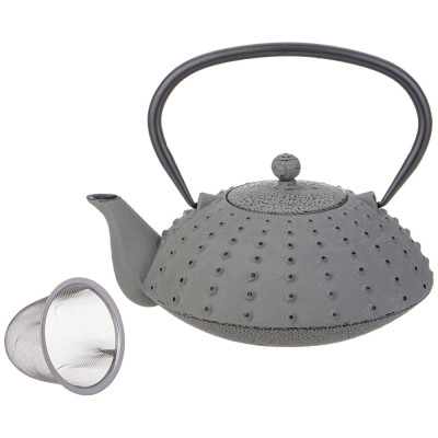 Заварочный чайник чугунный с эмалированным покрытием внутри 800 мл (кор=8шт.) LEFARD 734-1000-1