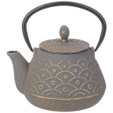 Заварочный чайник чугунный с эмалированным покрытием внутри 1000 мл (кор=8шт.) LEFARD 734-1001