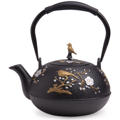 Заварочный чайник чугунный с эмалированным покрытием внутри 1200 мл LEFARD 734-1008