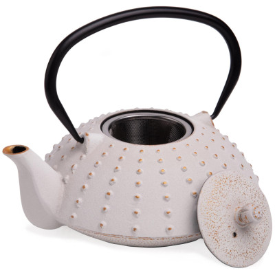 Заварочный чайник чугунный с эмалированным покрытием внутри 1200 мл LEFARD 734-1011-1