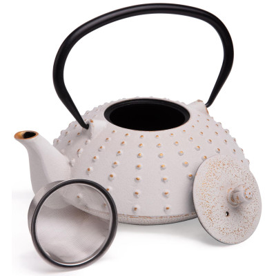 Заварочный чайник чугунный с эмалированным покрытием внутри 1200 мл LEFARD 734-1011-2