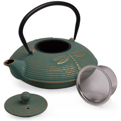 Заварочный чайник чугунный с эмалированным покрытием внутри 800 мл LEFARD 734-1013-2