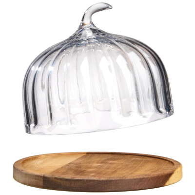 Блюдо сервировочное "VILLAGE" с крышкой диаметр 24 см высота 19 см LEFARD 750-001-2