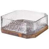 Фруктовница "AQUA" на подставке диаметр 21 см высота 8 см LEFARD 750-015