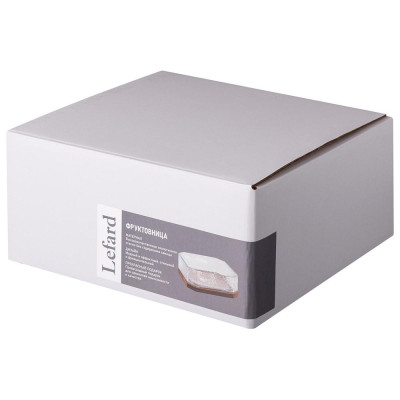 Фруктовница "AQUA" на подставке диаметр 21 см высота 8 см LEFARD 750-015-2