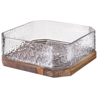 Фруктовница "AQUA" на подставке диаметр 21 см высота 8 см LEFARD 750-015